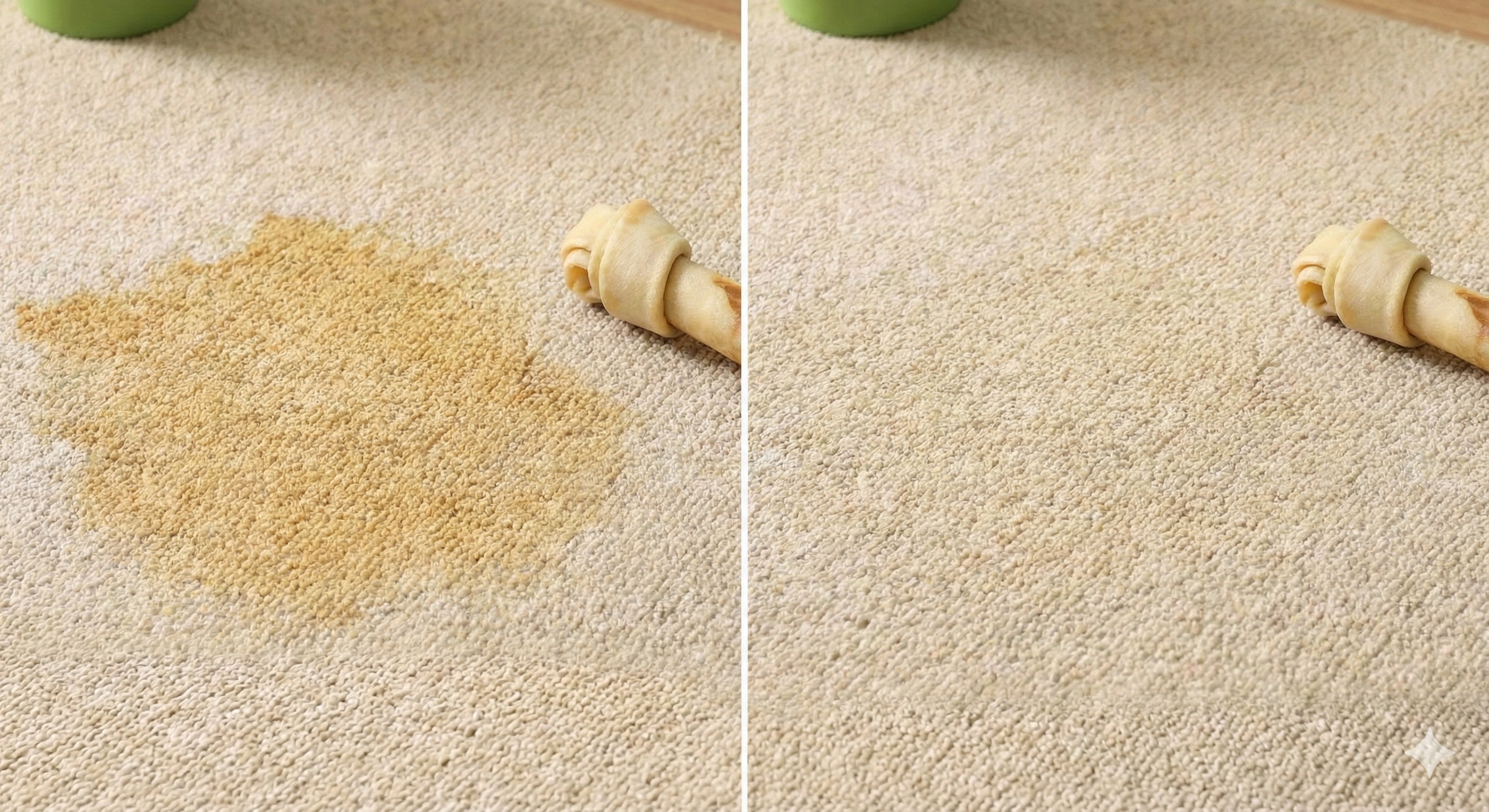 Pet stain removal results